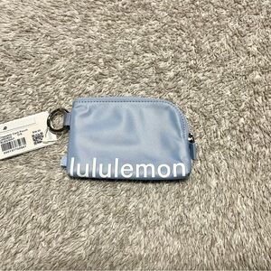 lululemon Clippable Card Pouch Blue Linen